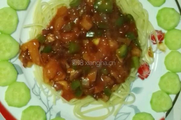 番茄培根意面的做法图解4