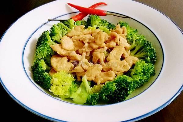 西蓝花蚝油嫩鸡片的做法图解11