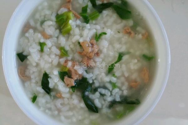 菠菜鸡肝粥的做法图解6