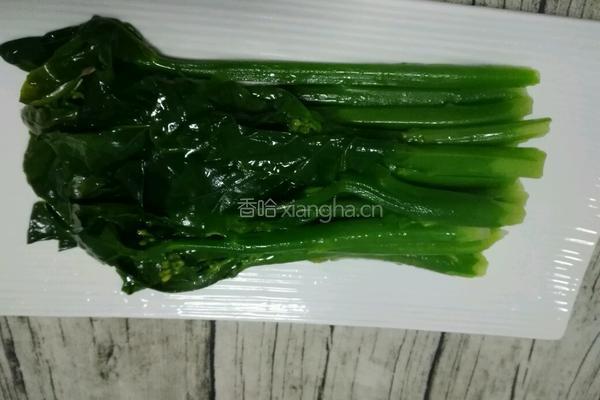 白灼芥兰菜的做法图解6