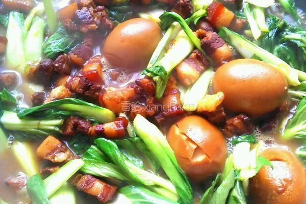 红焖肉油菜的做法图解9