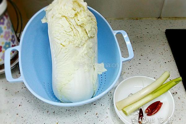 醋溜白菜的做法图解1