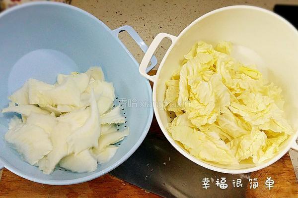 醋溜白菜的做法图解4