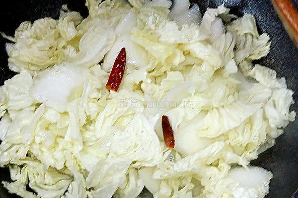 醋溜白菜的做法图解8