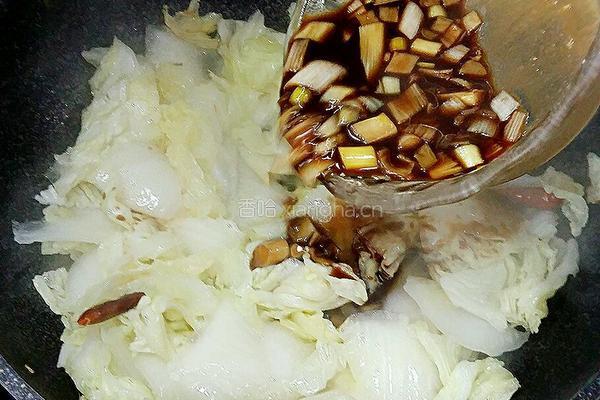 醋溜白菜的做法图解9