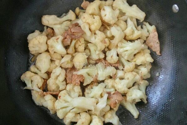 菜花炒肉的做法图解11