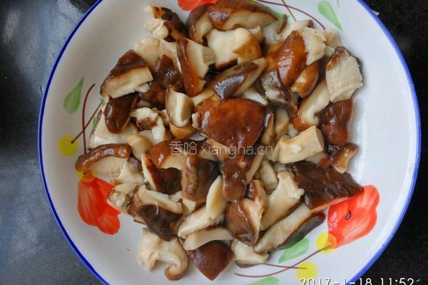 香菇炒肉的做法图解5