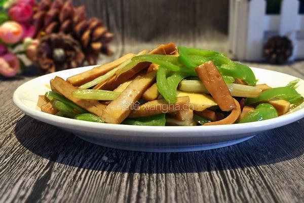 青椒豆干的做法图解6