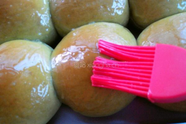 菠菜面豆沙小餐包的做法图解16