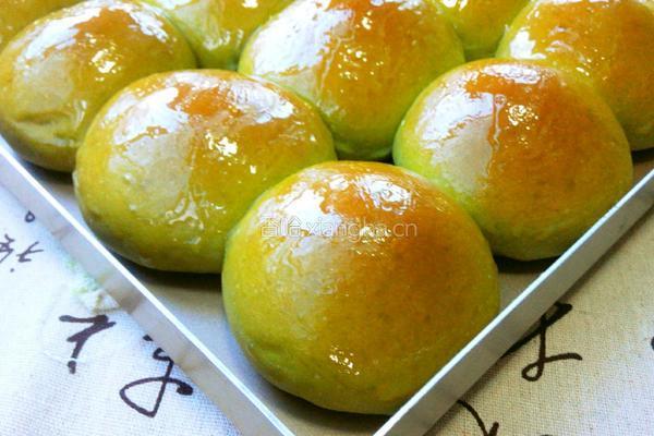 菠菜面豆沙小餐包的做法图解17