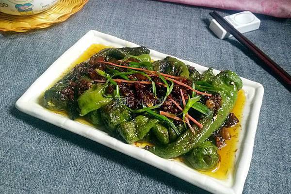 蚝油虎皮海椒的做法图解12