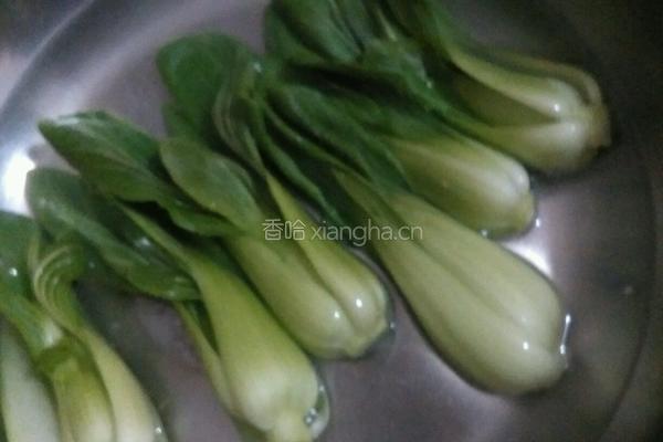 香菇炒油菜的做法图解4