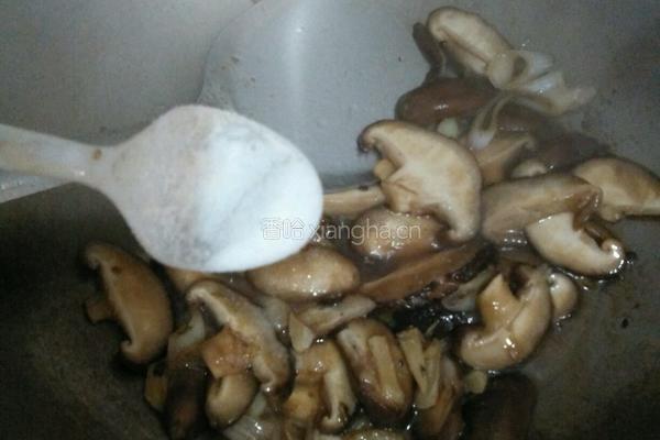 香菇炒油菜的做法图解9