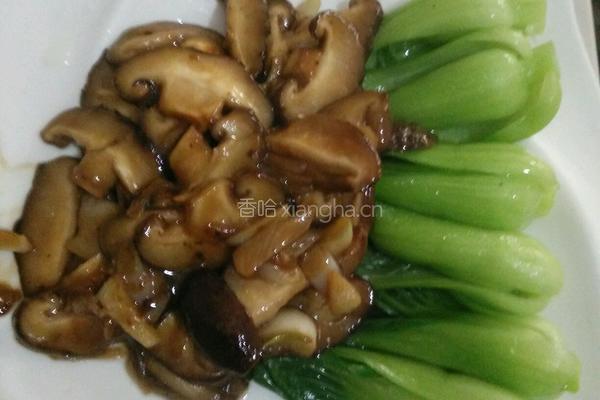 香菇炒油菜的做法图解10
