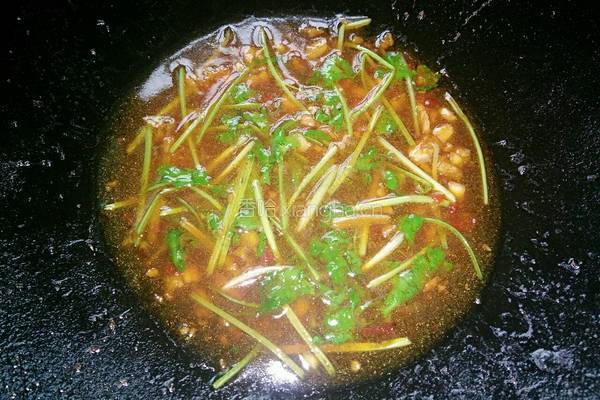 白灼西洋菜的做法图解10
