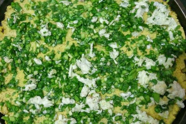 玉米韭菜饼的做法图解6