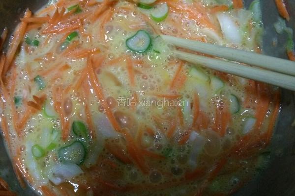 胡萝卜鸡蛋饼的做法图解4