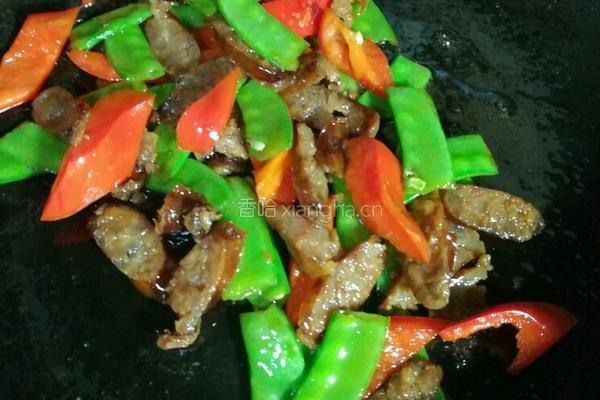 荷兰豆炒腊肠的做法图解6