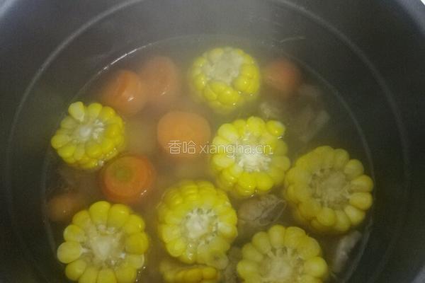玉米胡萝卜炖排骨的做法图解6