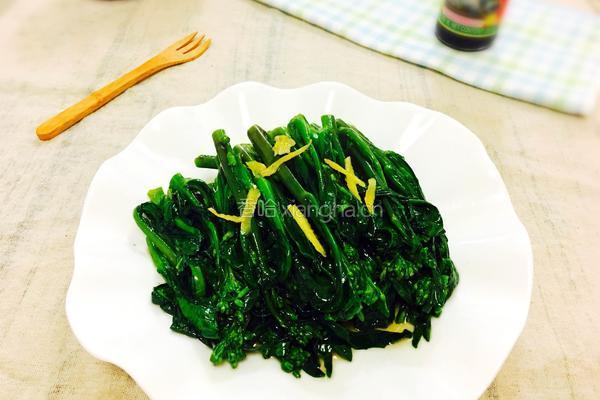 蚝油炒香水芥兰的做法图解7