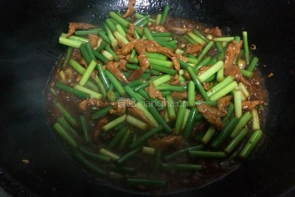 酱焖蒜苗的做法图解14
