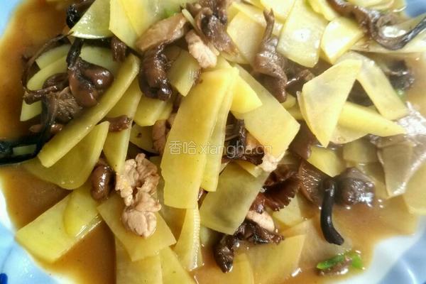 榛蘑土豆片的做法图解8