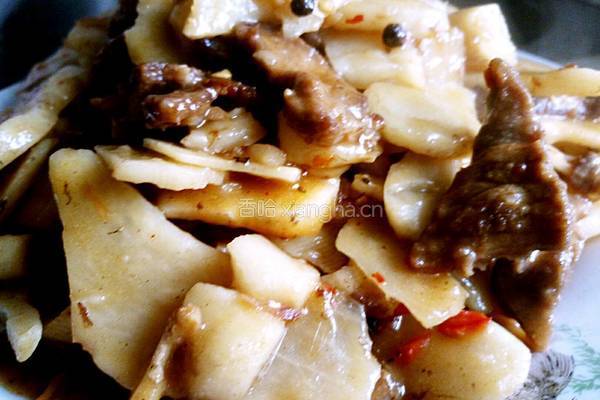 山药炒牛肉的做法图解3