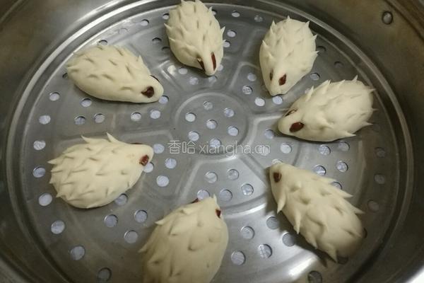 刺猬馒头的做法图解5