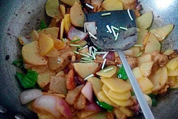 土豆肉片的做法图解12