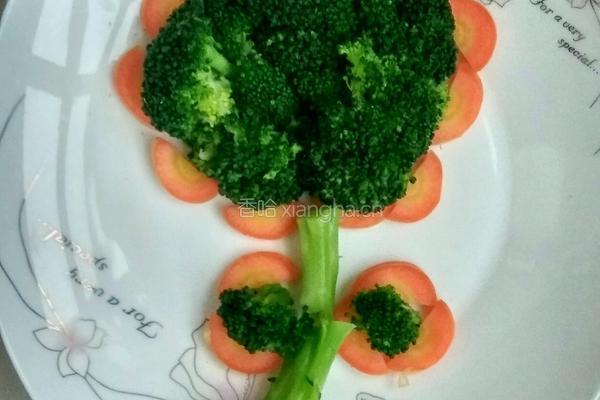 西兰花拼盘的做法图解4