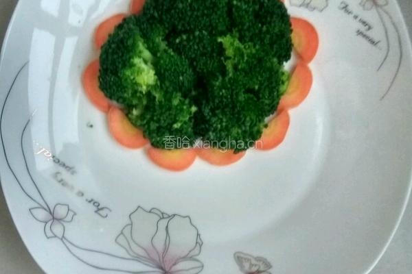 西兰花拼盘的做法图解3