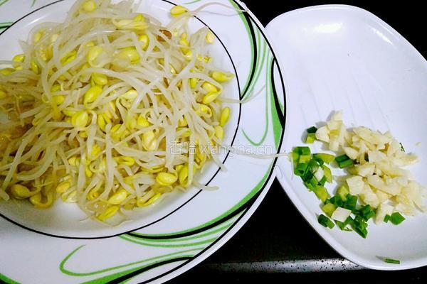 蒜蓉黄豆芽的做法图解4