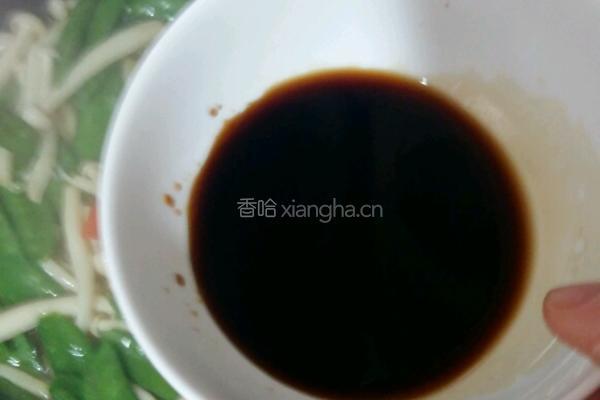 豌豆白玉菇的做法图解5