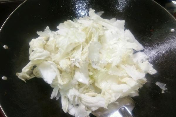 白菜炒肉末的做法图解5