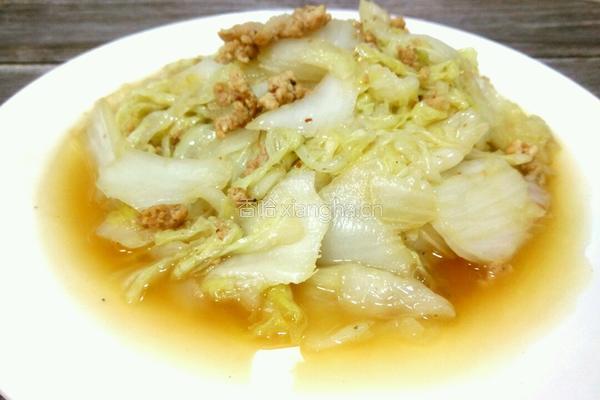 白菜炒肉末的做法图解8