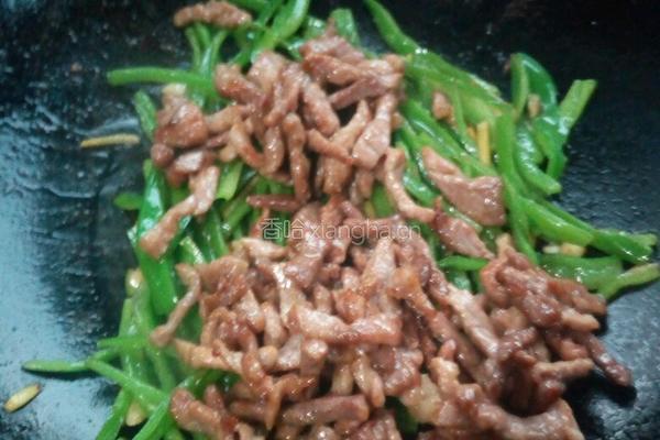 青椒炒肉的做法图解7