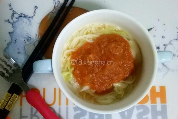 宝宝辅食茄汁打卤面的做法图解14