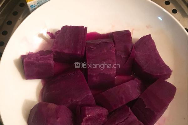 紫薯奶昔的做法图解2