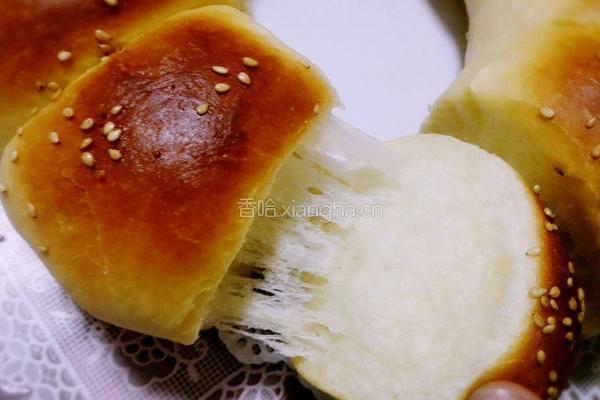淡奶油豆沙面包的做法图解13