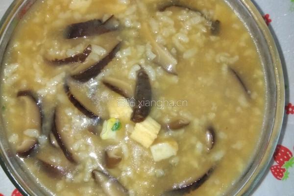 香菇脆豆腐粥的做法图解4