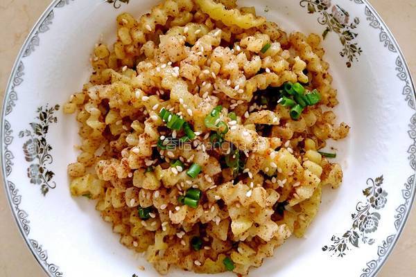 孜然土豆花的做法图解5