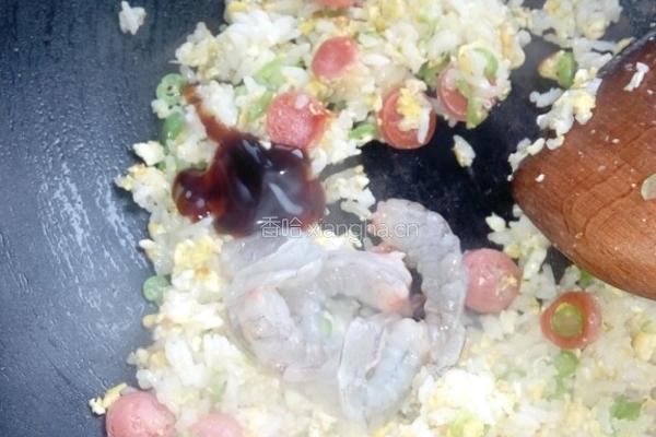 大虾炒饭的做法图解6