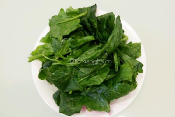 菠菜蛋糕（蒸）的做法图解1