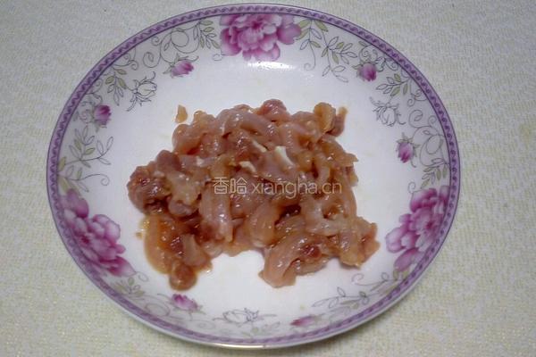芹菜炒肉丝的做法图解4