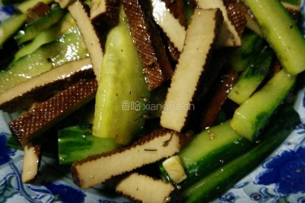 凉拌黄瓜豆腐干的做法图解13