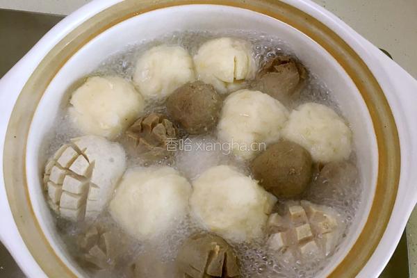 芥菜丸子汤的做法图解4