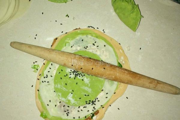 香芋肉葱饼的做法图解3