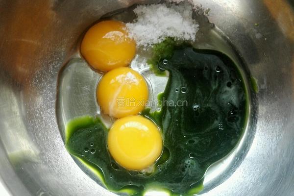 菠菜奶油裸蛋糕的做法图解3