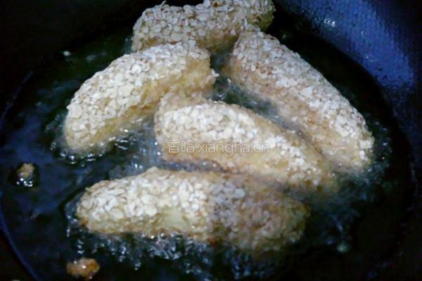 炸燕麦香蕉卷的做法图解10