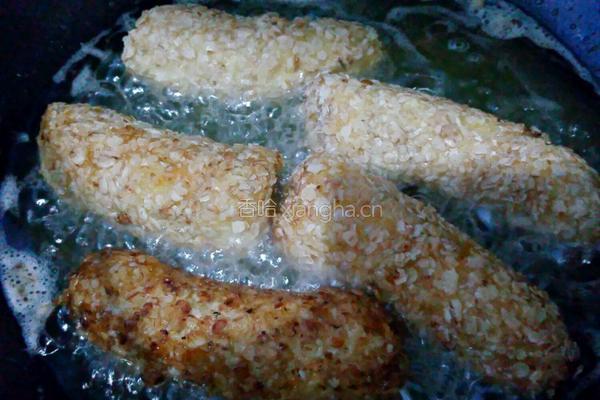 炸燕麦香蕉卷的做法图解11